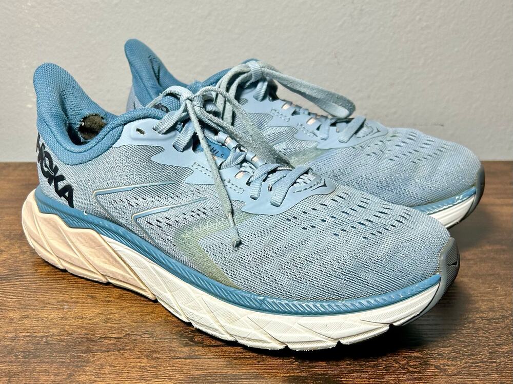 Hoka One One Arahi 5 Women's Size 7B Blue Fog Running Shoes Sneakers 1115012